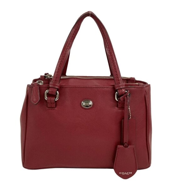COACH - F32829 Red Leather Handbag - Picture 1 of 10